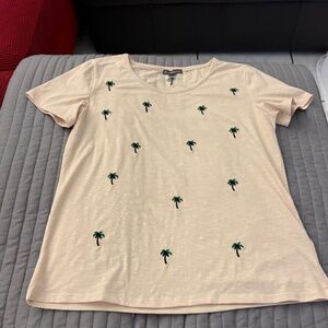 METRIC TSHIRT EMBROIDERED WITH PALM TREES